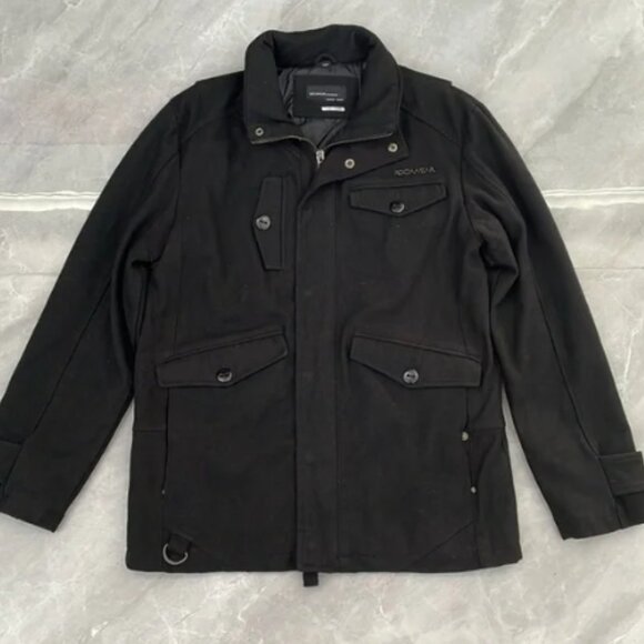 Men’s Rocawear Wool Blend Winter Jacket Zipper Coat Large - Picture 1 of 10